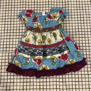 Matilda Jane Toddler Patterned Dress. Sz 18 months
